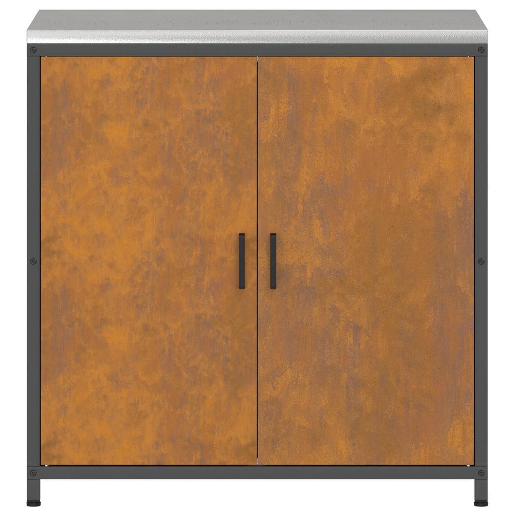 Küchenaufbewahrung HATTEM Rostig 90 x 50 x 92 cm Stahl