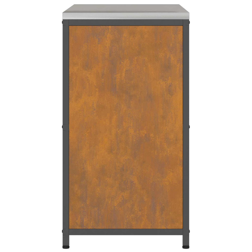 Küchenaufbewahrung HATTEM Rostig 90 x 50 x 92 cm Stahl