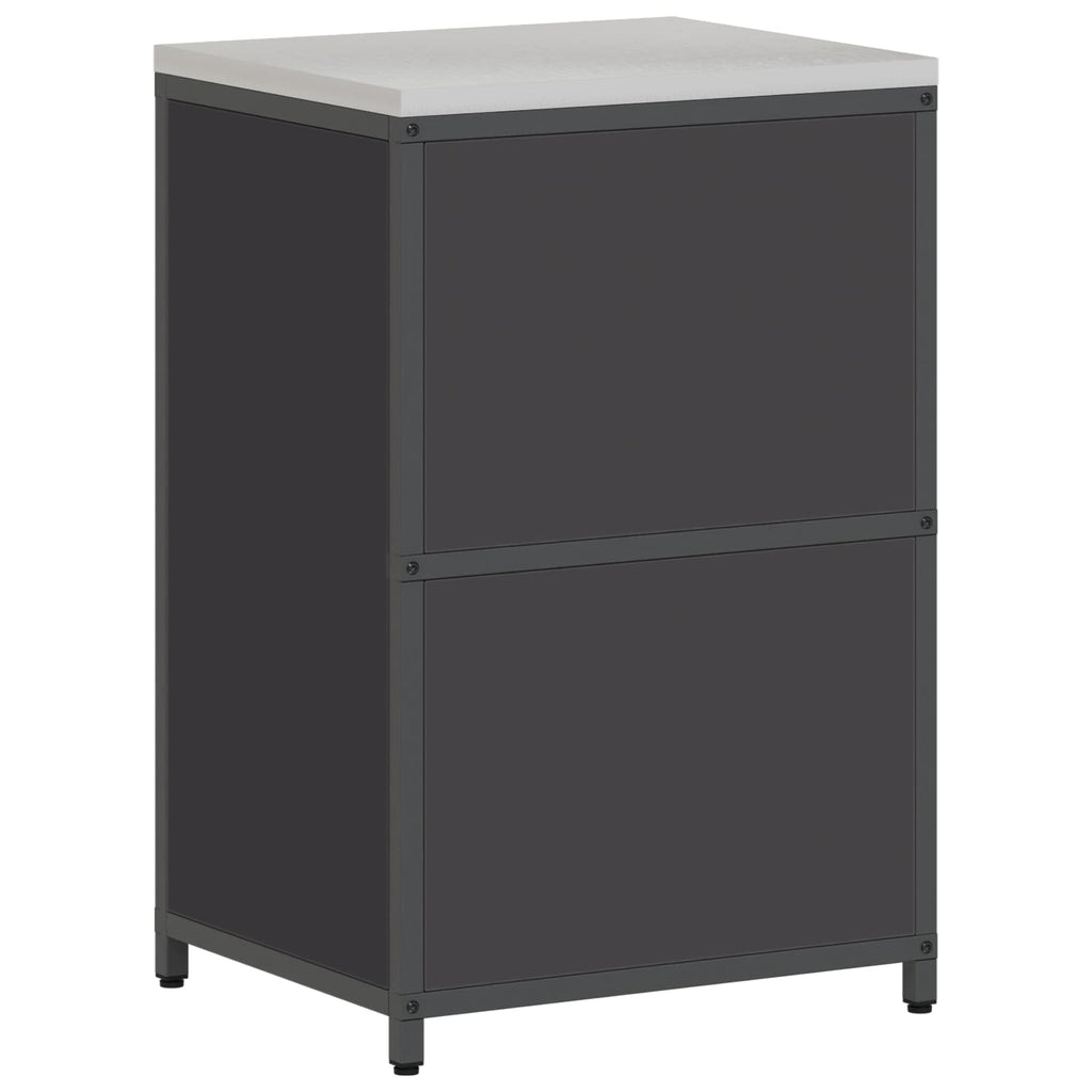 Küchenaufbewahrung HATTEM Schwarz 60 x 50 x 92 cm Stahl