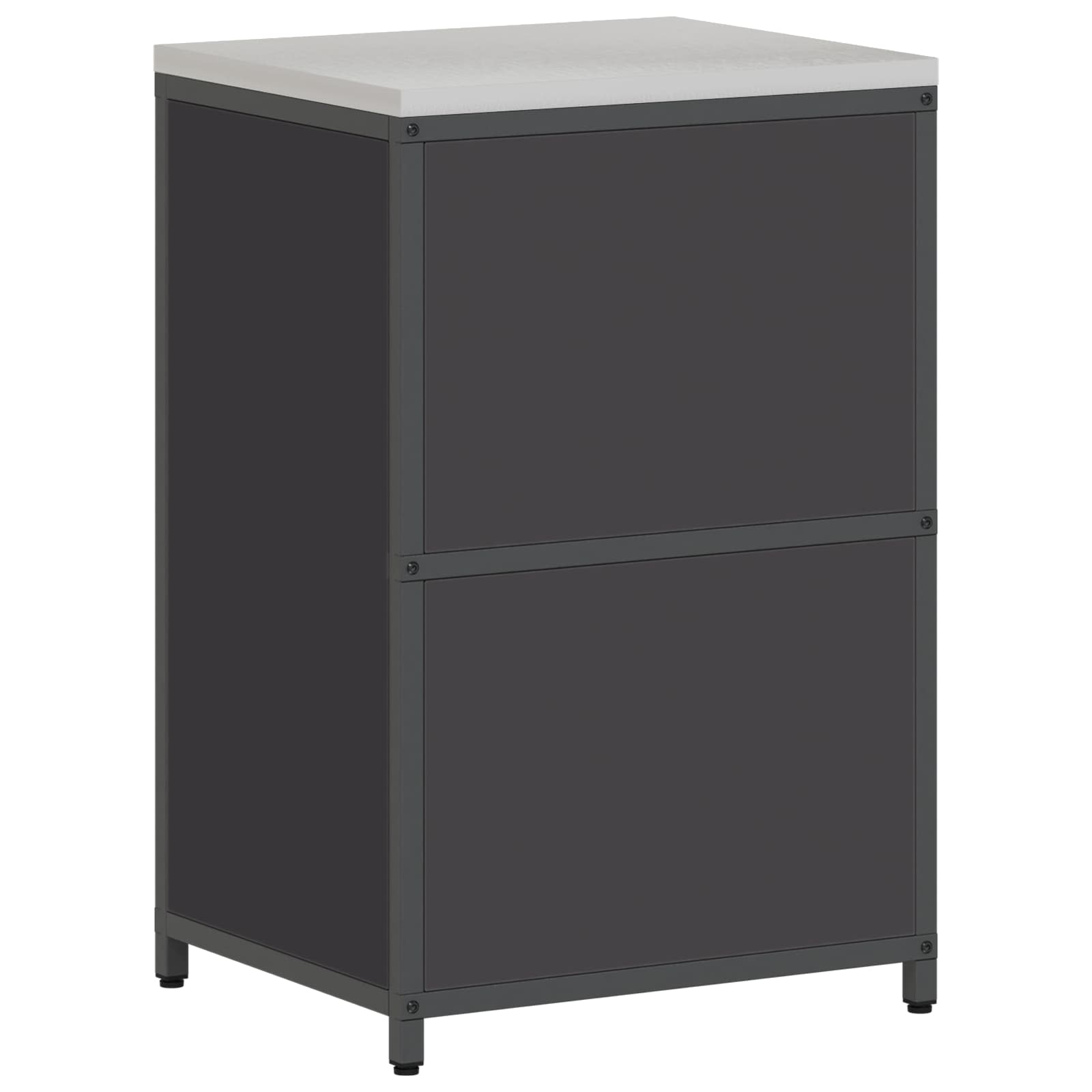 Küchenaufbewahrung HATTEM Schwarz 60 x 50 x 92 cm Stahl
