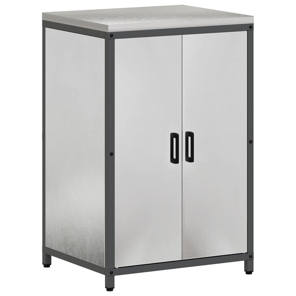 Küchenaufbewahrung HATTEM Silber 60 x 50 x 92 cm Stahl