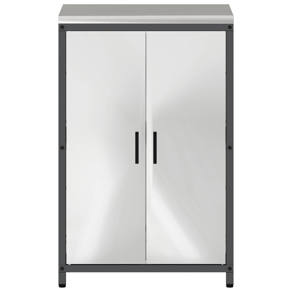 Küchenaufbewahrung HATTEM Silber 60 x 50 x 92 cm Stahl