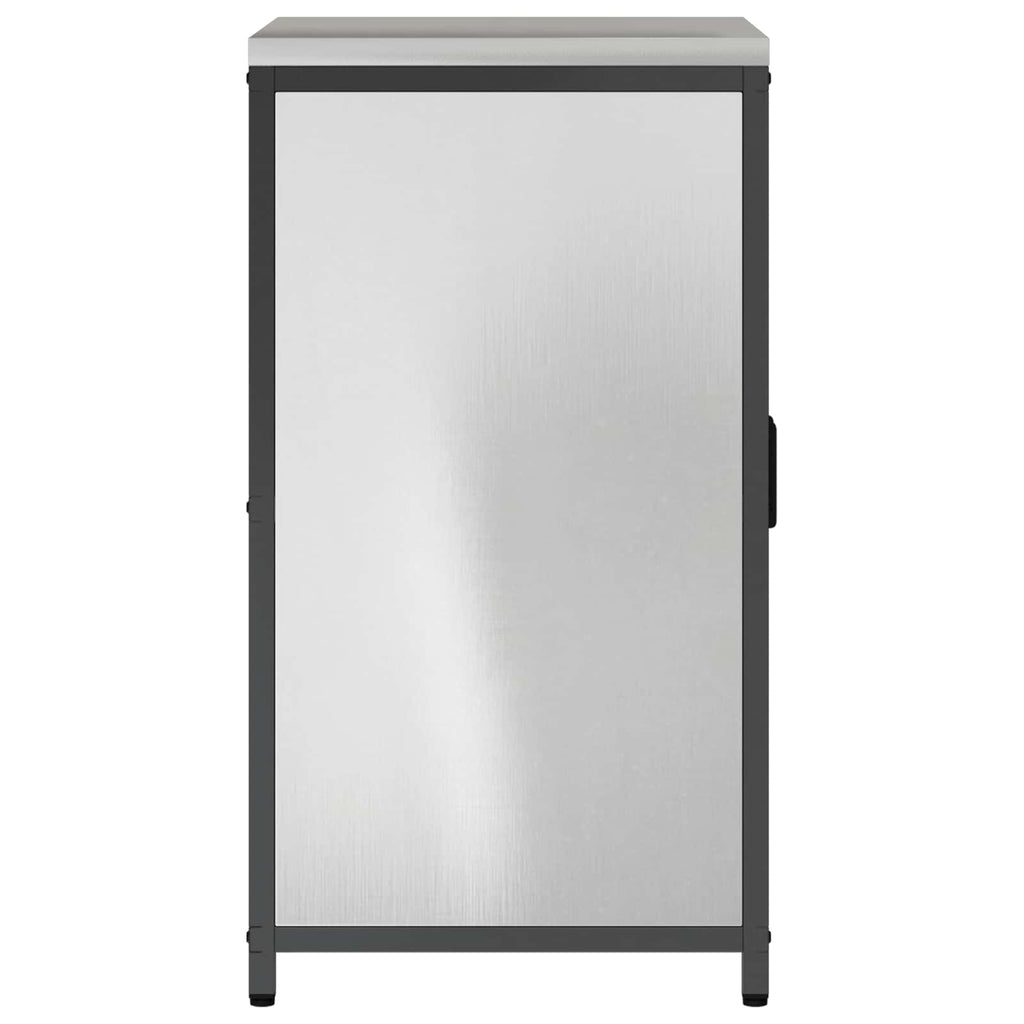Küchenaufbewahrung HATTEM Silber 60 x 50 x 92 cm Stahl