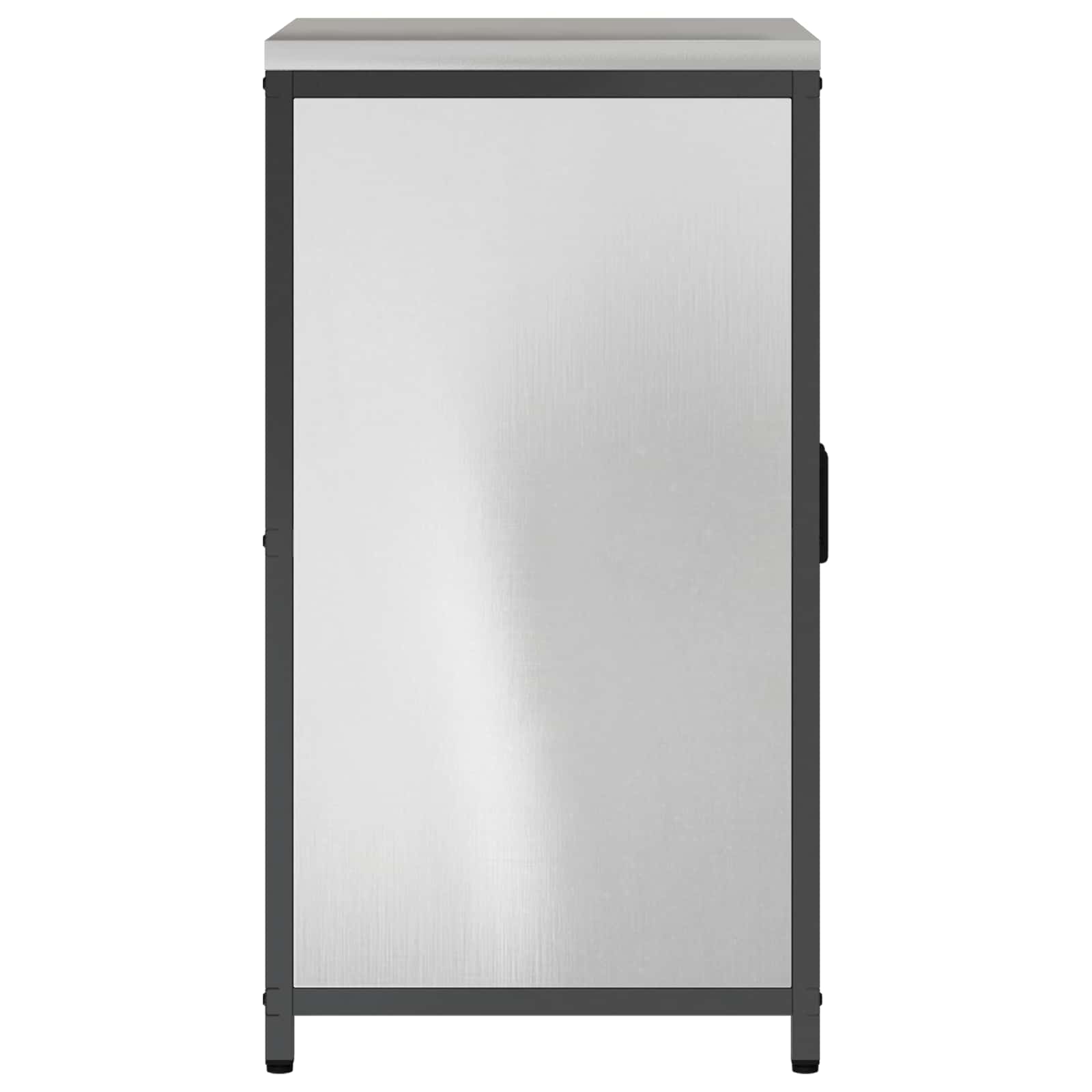Küchenaufbewahrung HATTEM Silber 60 x 50 x 92 cm Stahl