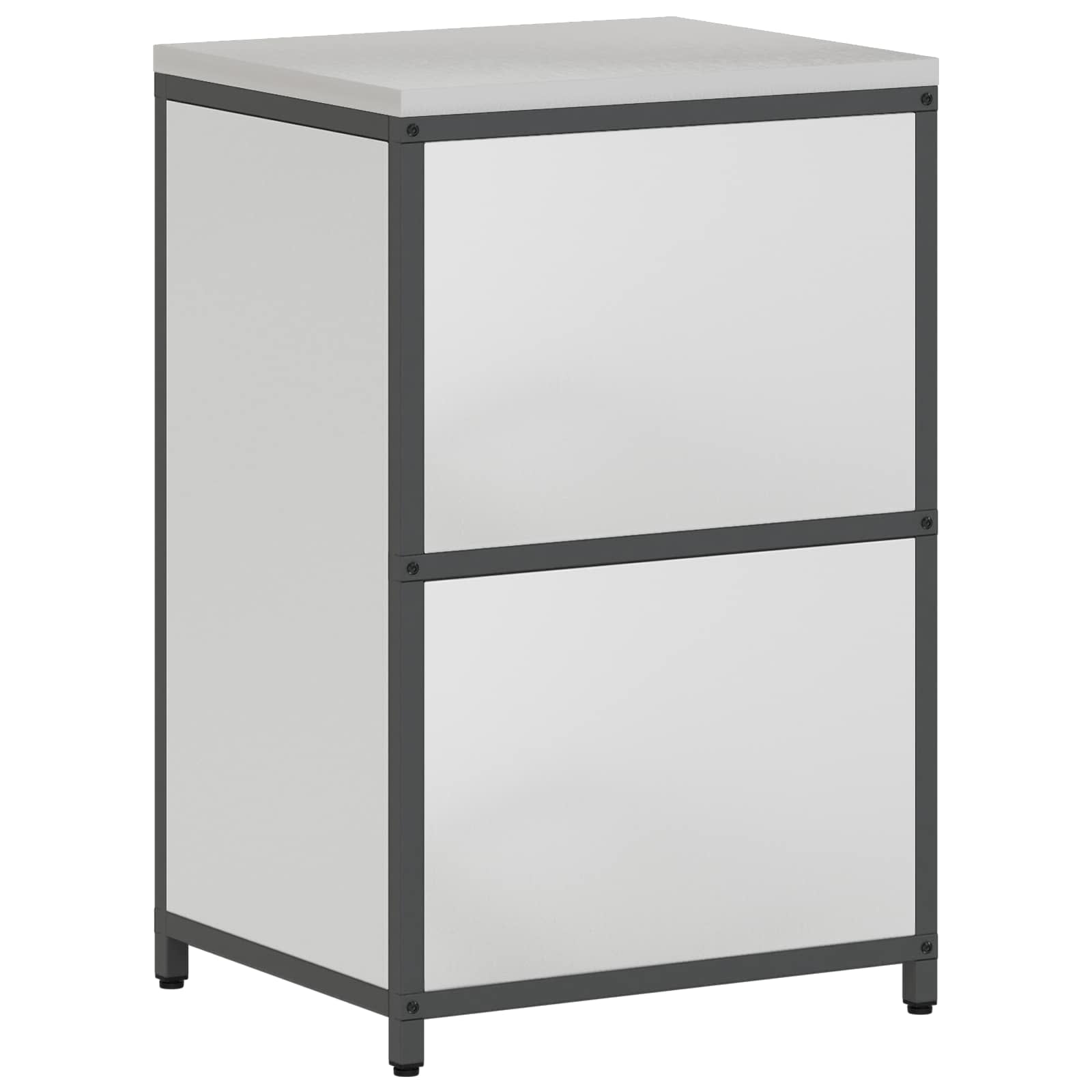 Küchenaufbewahrung HATTEM Silber 60 x 50 x 92 cm Stahl