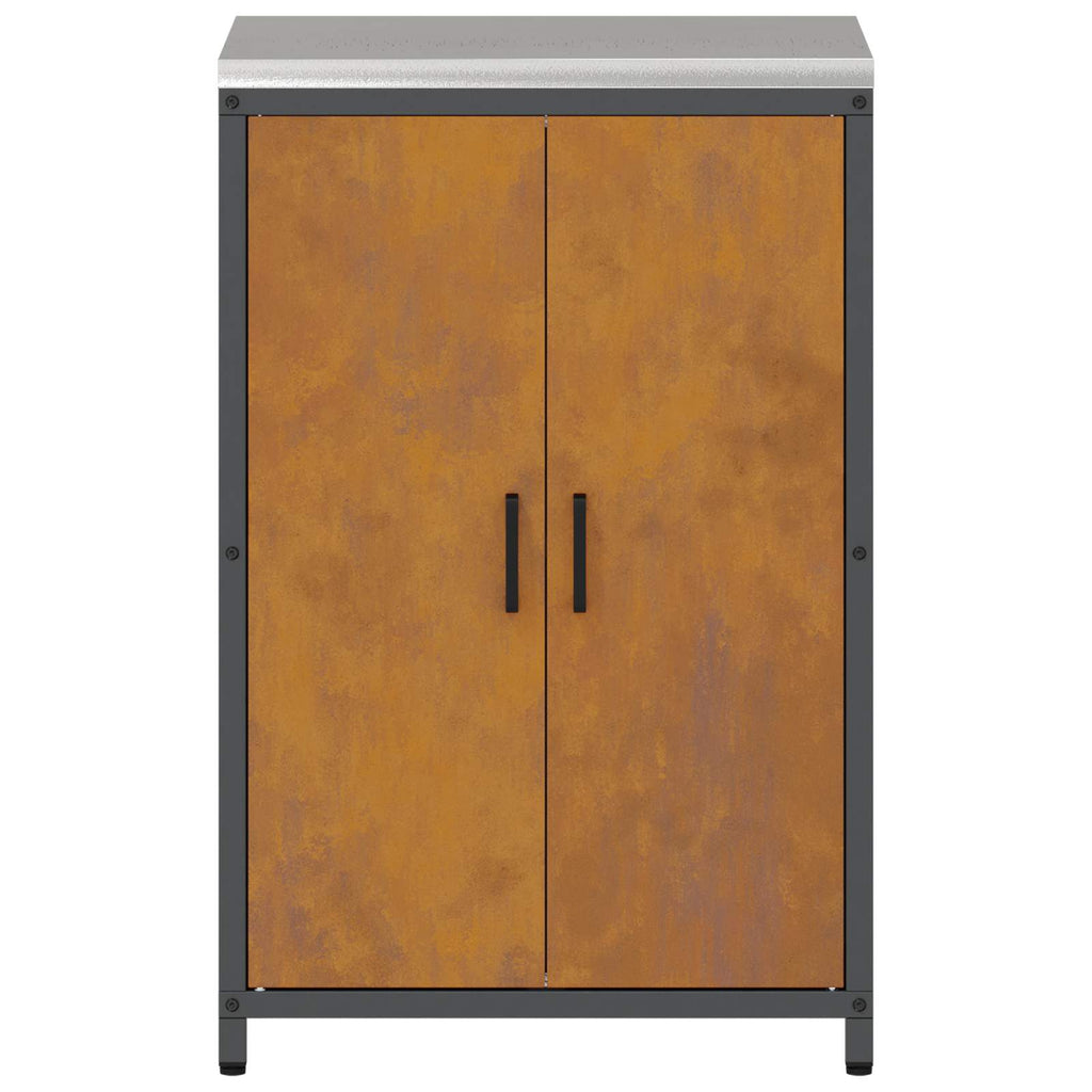 Küchenaufbewahrung HATTEM Rostig 60 x 50 x 92 cm Stahl