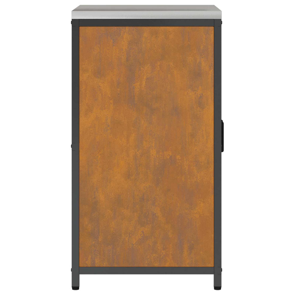 Küchenaufbewahrung HATTEM Rostig 60 x 50 x 92 cm Stahl