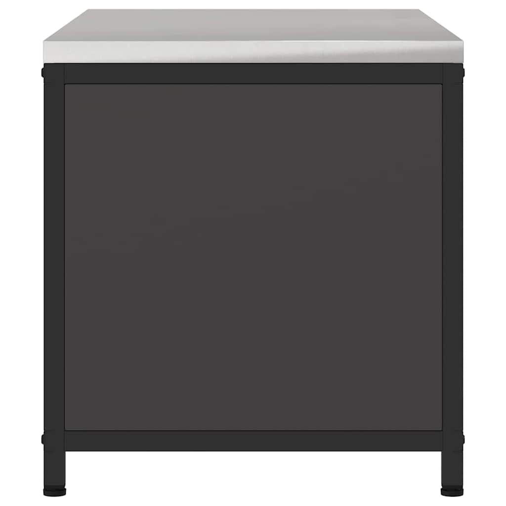 Küchenaufbewahrung HATTEM Schwarz 90 x 50 x 53 cm Stahl