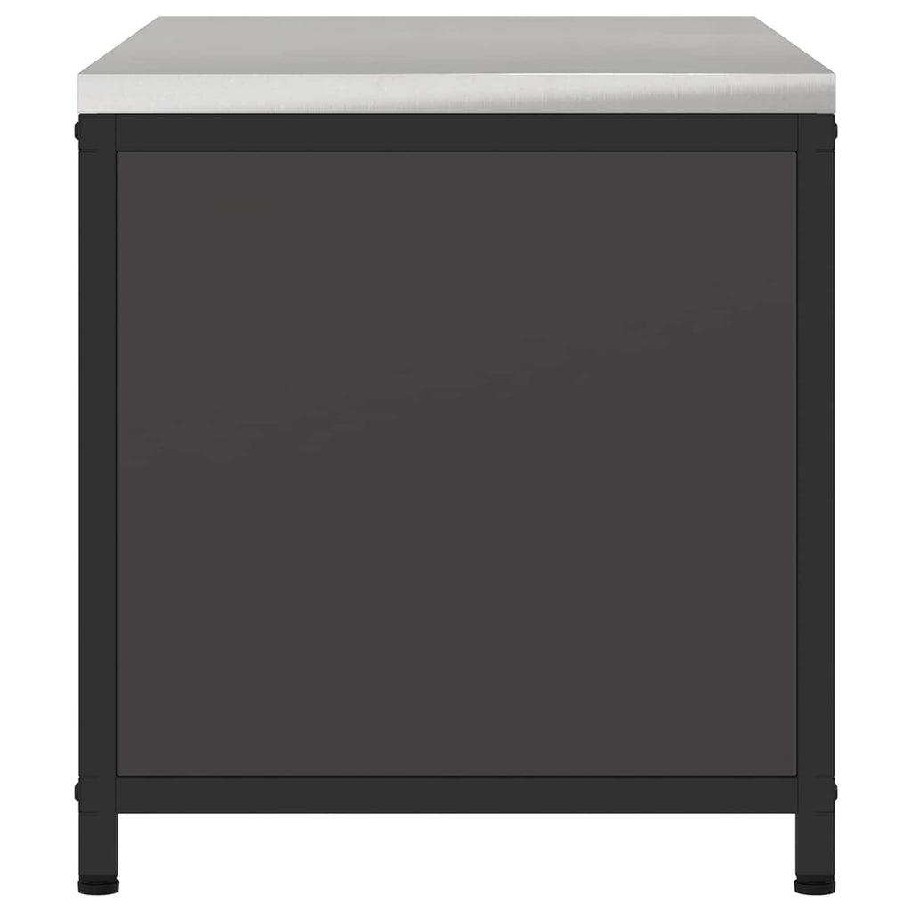 Küchenaufbewahrung HATTEM Schwarz 90 x 50 x 53 cm Stahl