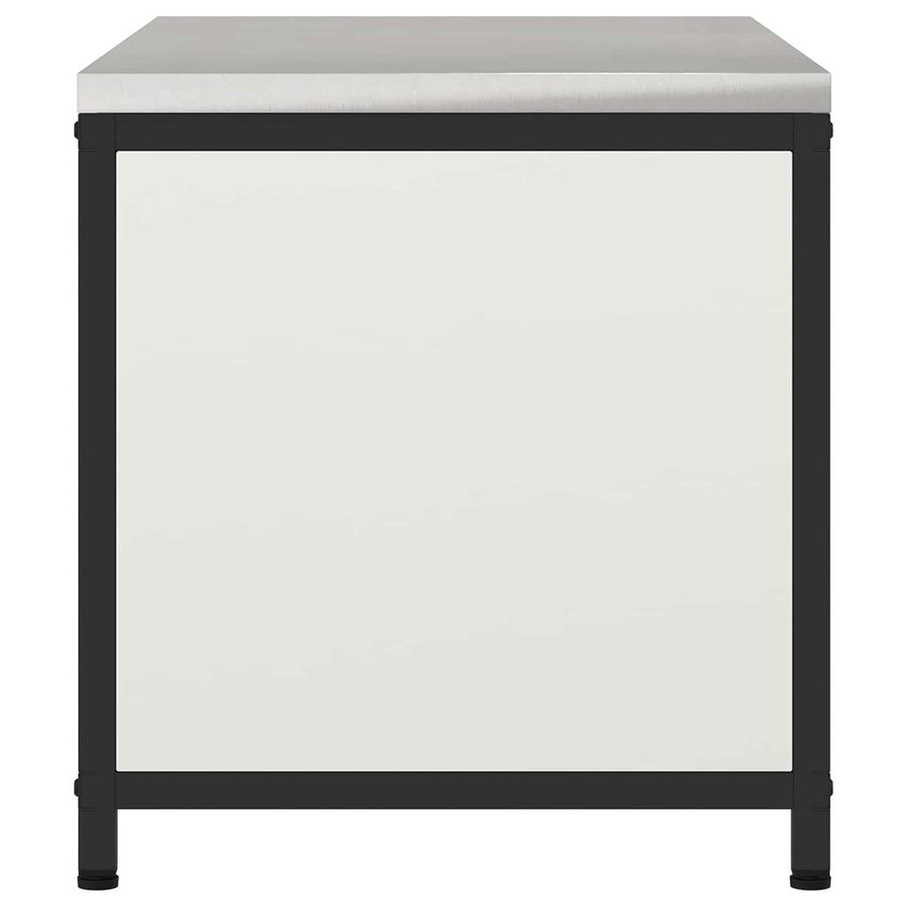 Küchenaufbewahrung HATTEM Weiß 90 x 50 x 53 cm Stahl