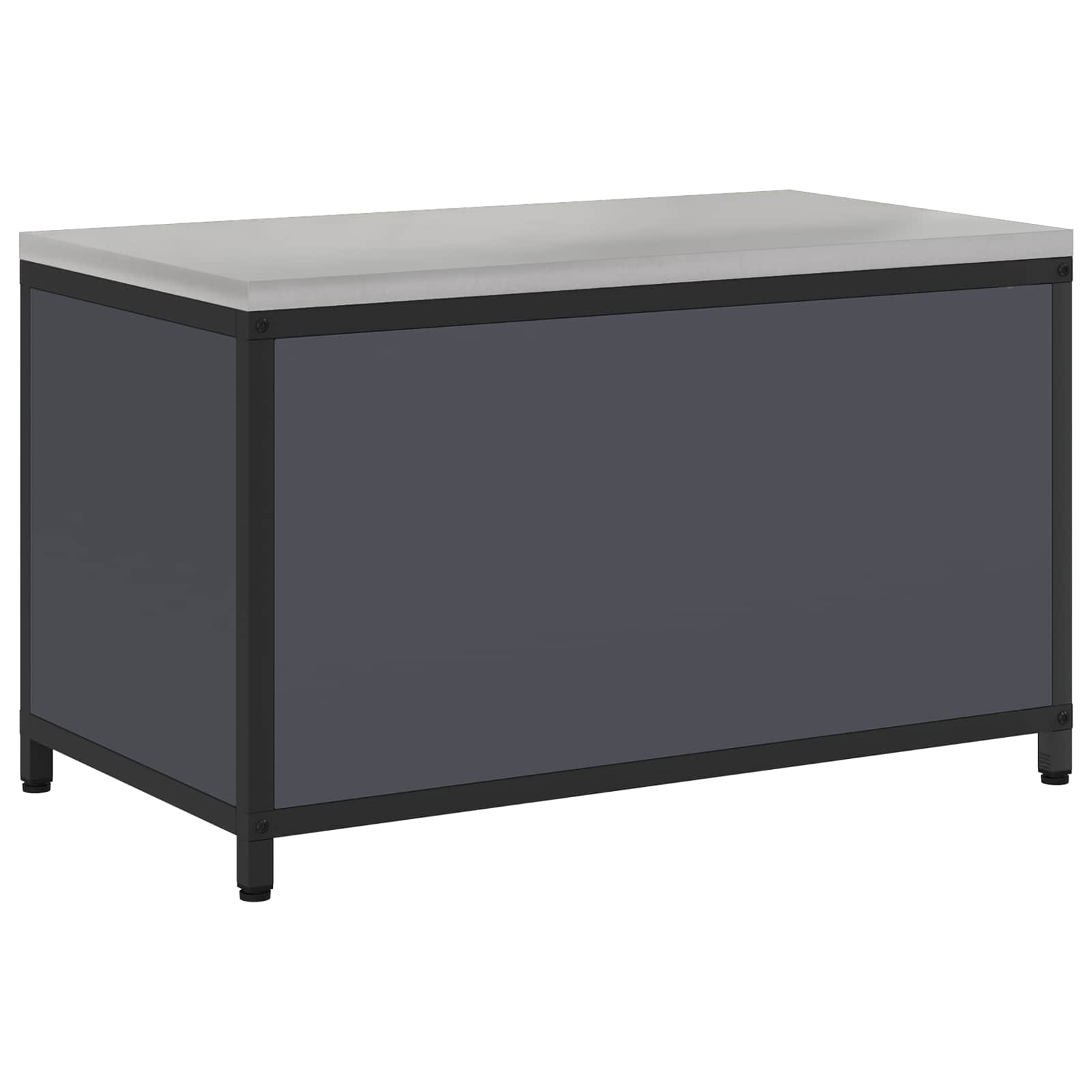 Küchenaufbewahrung HATTEM Anthrazit 90 x 50 x 53 cm Stahl