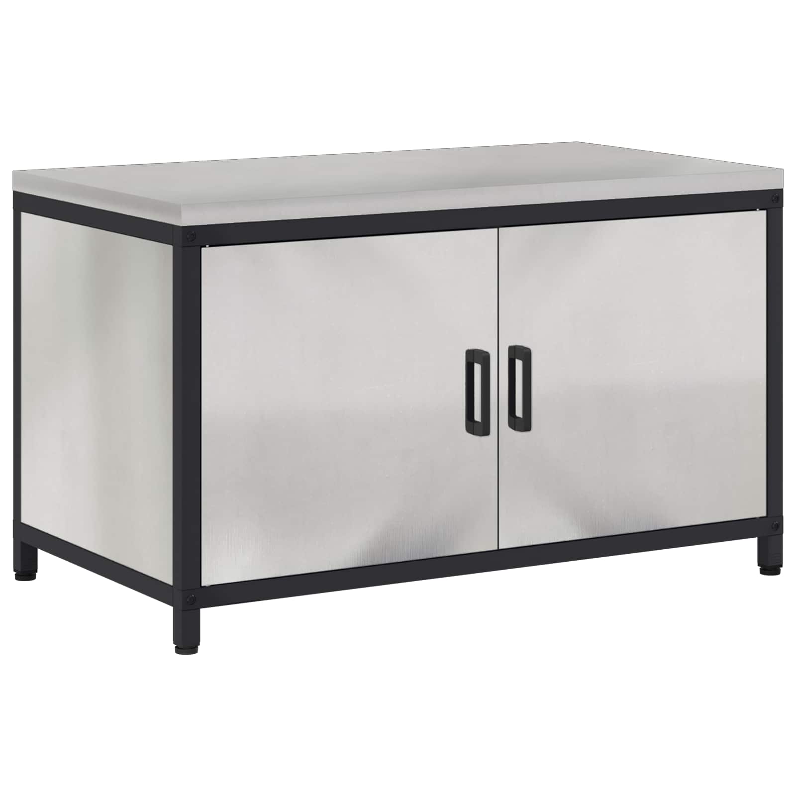 Küchenaufbewahrung HATTEM Silber 90 x 50 x 53 cm Stahl