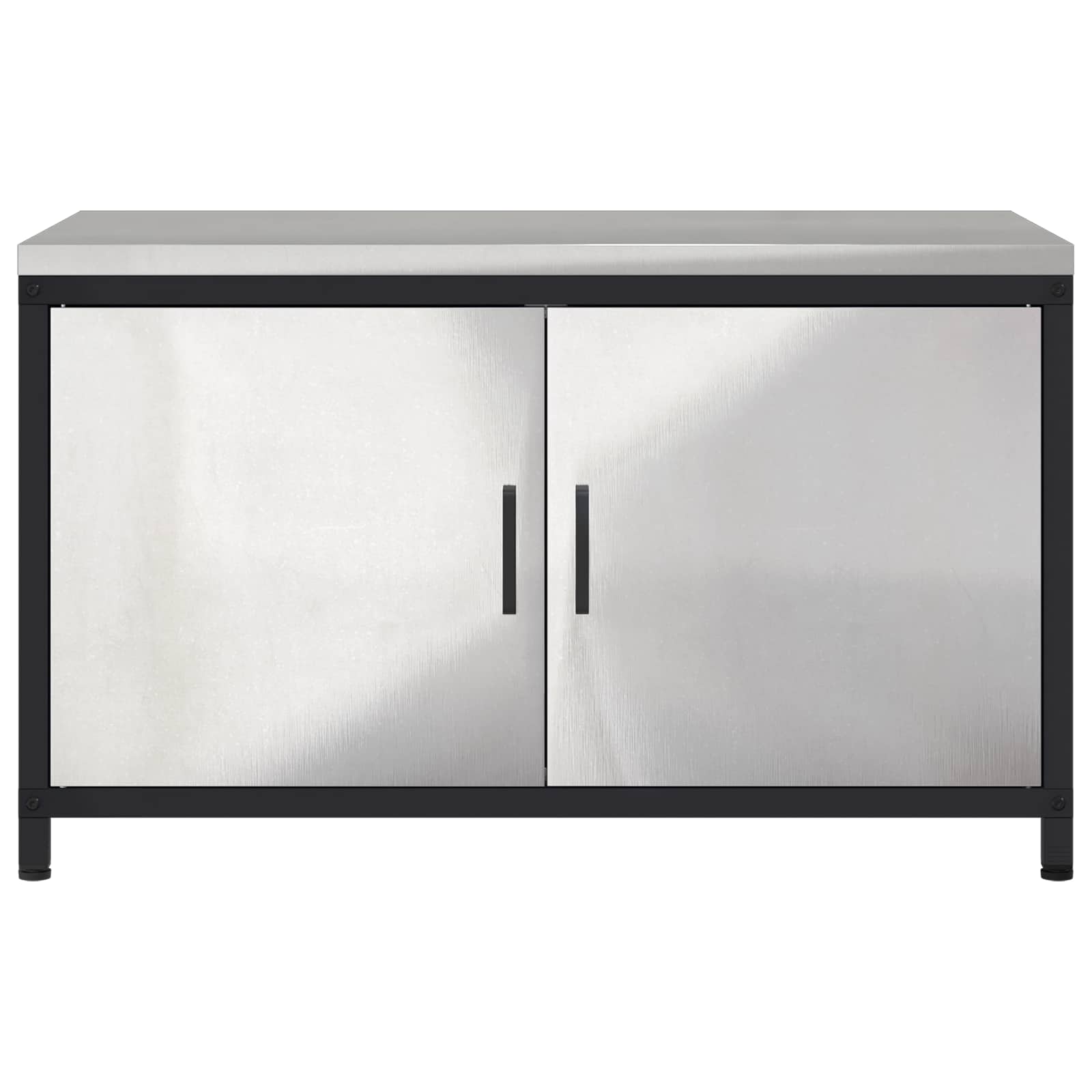 Küchenaufbewahrung HATTEM Silber 90 x 50 x 53 cm Stahl