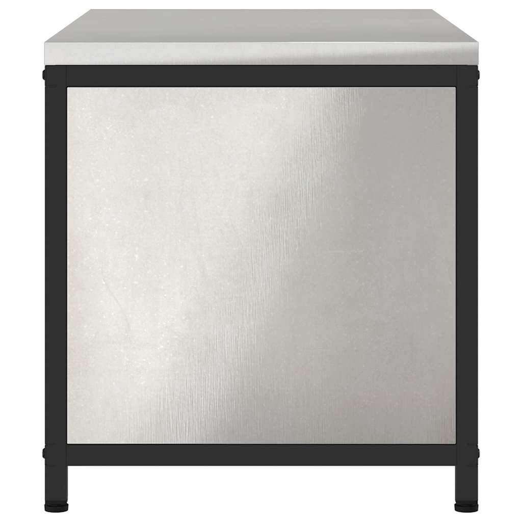 Küchenaufbewahrung HATTEM Silber 90 x 50 x 53 cm Stahl