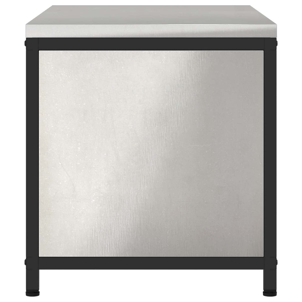 Küchenaufbewahrung HATTEM Silber 90 x 50 x 53 cm Stahl