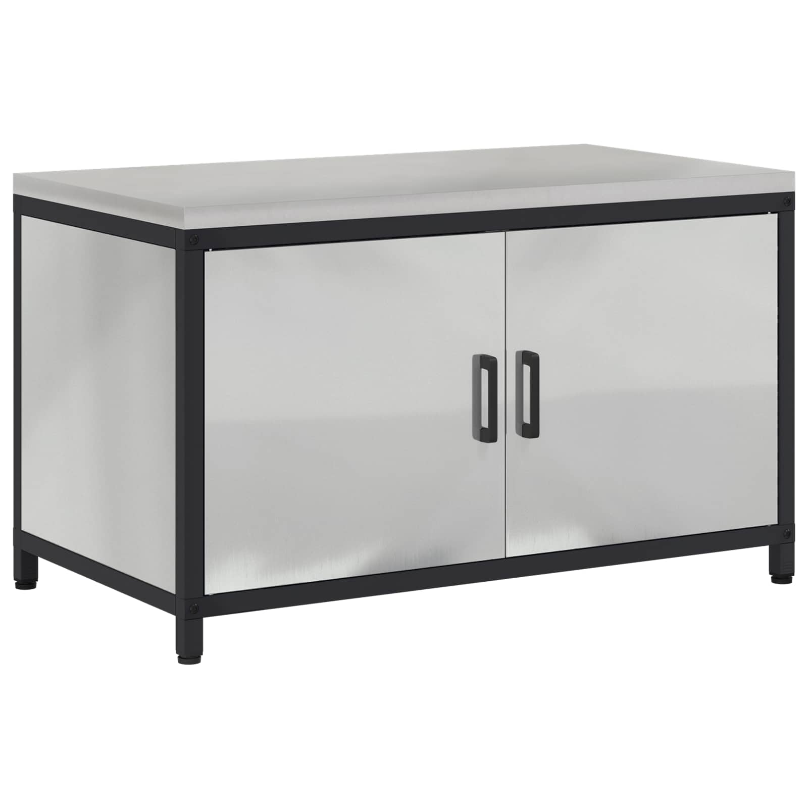 Küchenaufbewahrung HATTEM Silber 90 x 50 x 53 cm Stahl