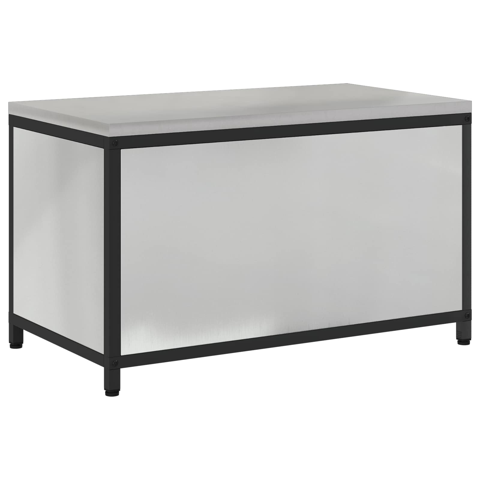 Küchenaufbewahrung HATTEM Silber 90 x 50 x 53 cm Stahl