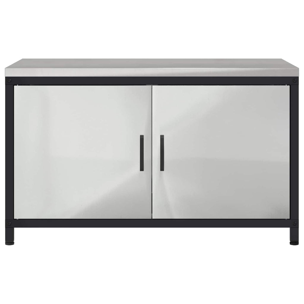 Küchenaufbewahrung HATTEM Silber 90 x 50 x 53 cm Stahl