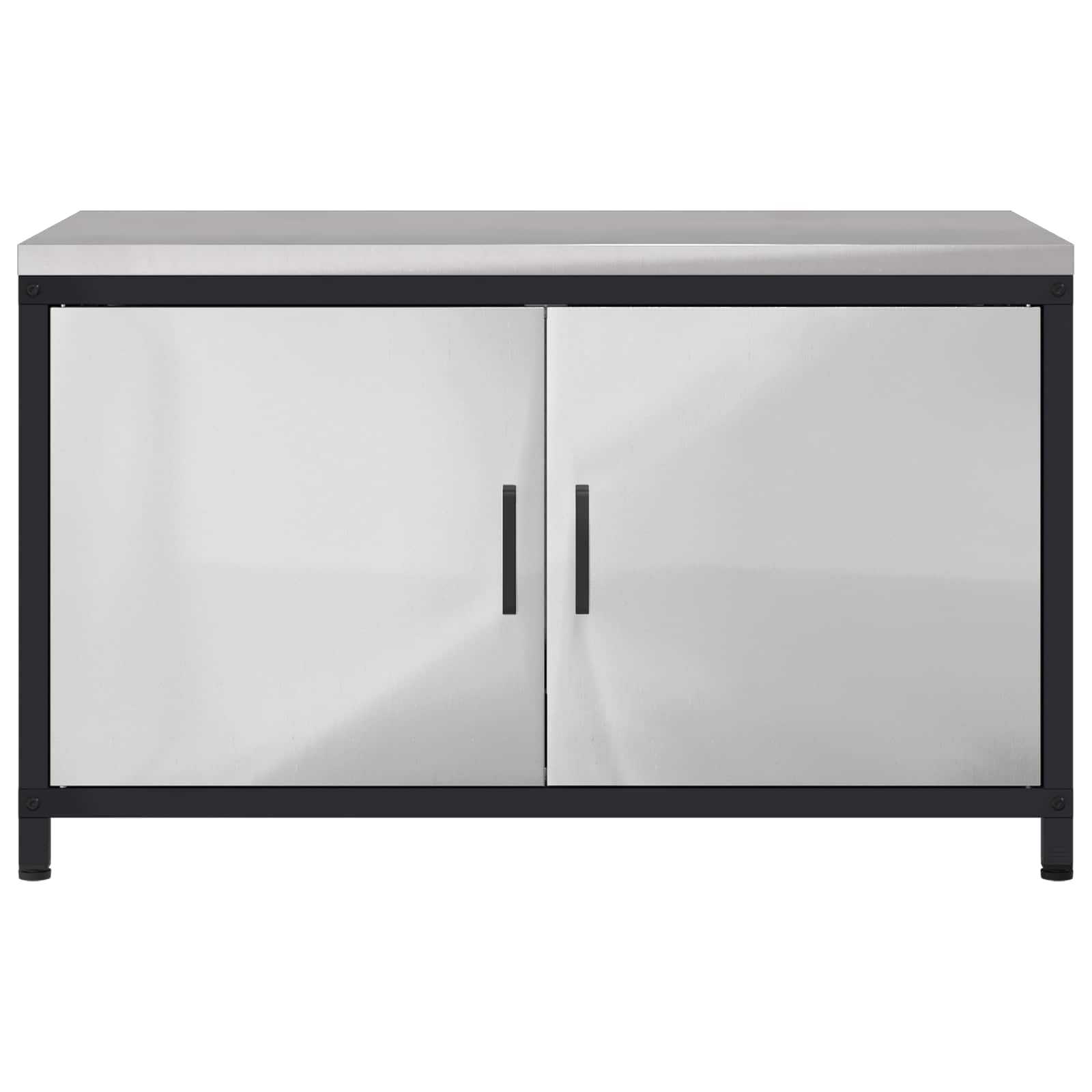 Küchenaufbewahrung HATTEM Silber 90 x 50 x 53 cm Stahl