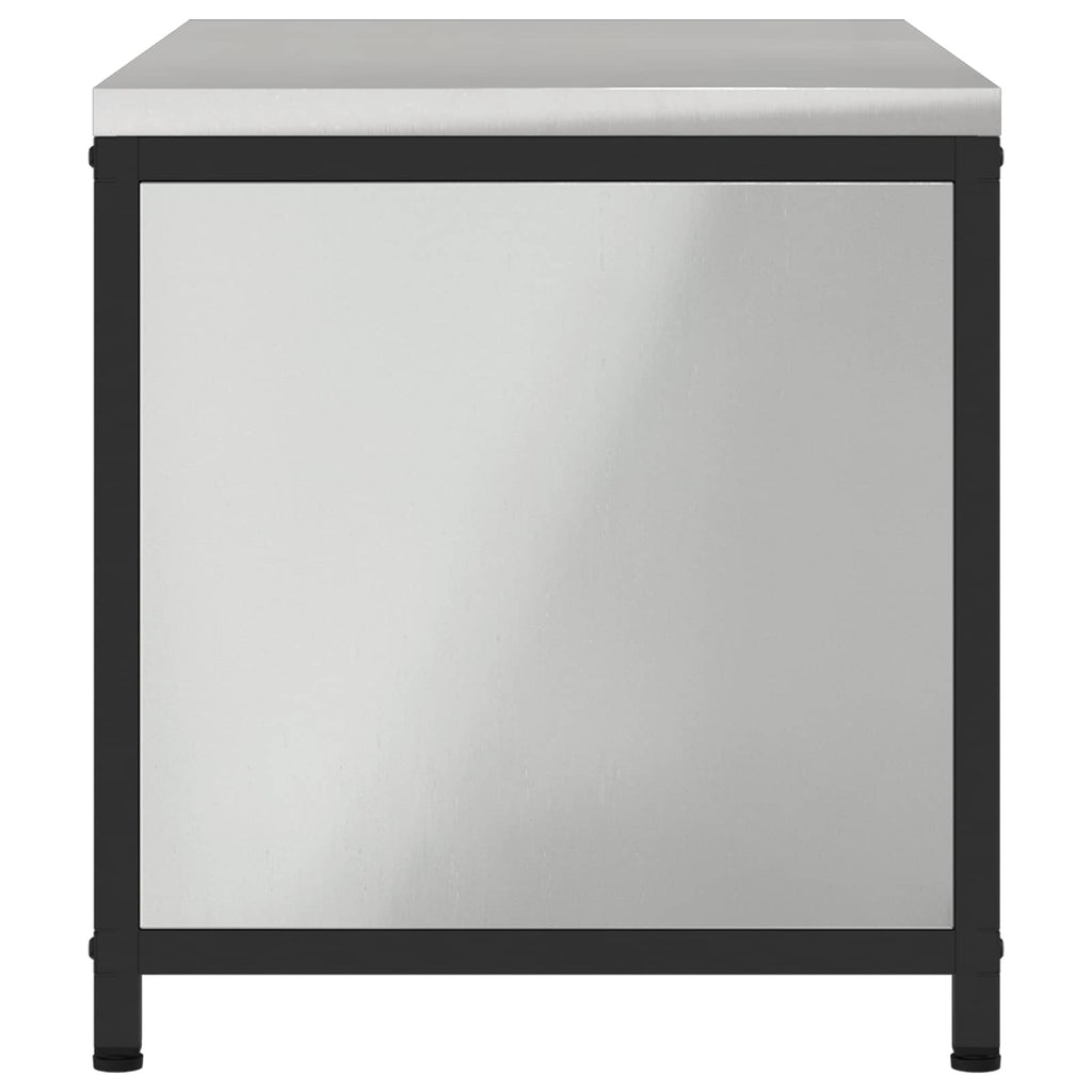 Küchenaufbewahrung HATTEM Silber 90 x 50 x 53 cm Stahl