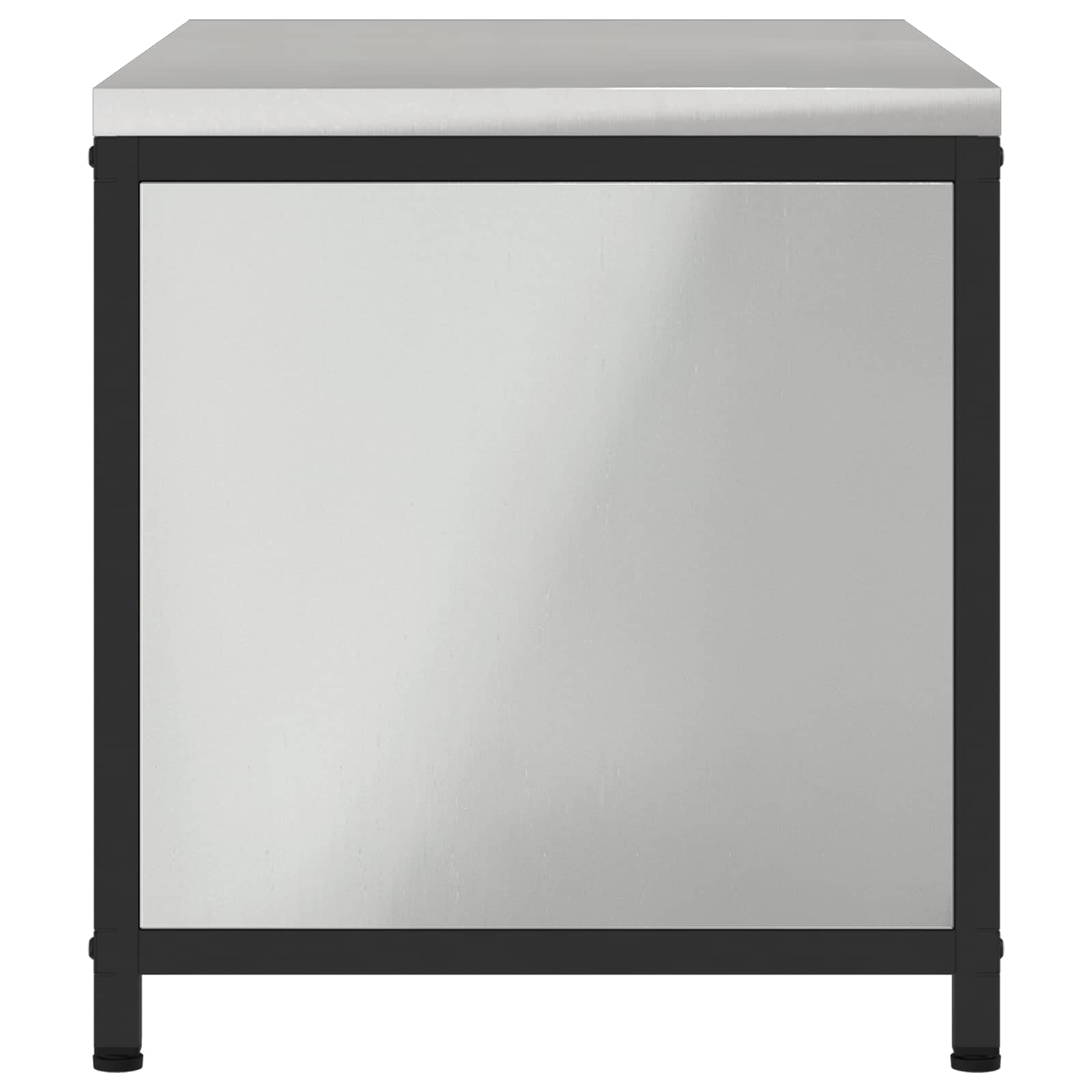 Küchenaufbewahrung HATTEM Silber 90 x 50 x 53 cm Stahl