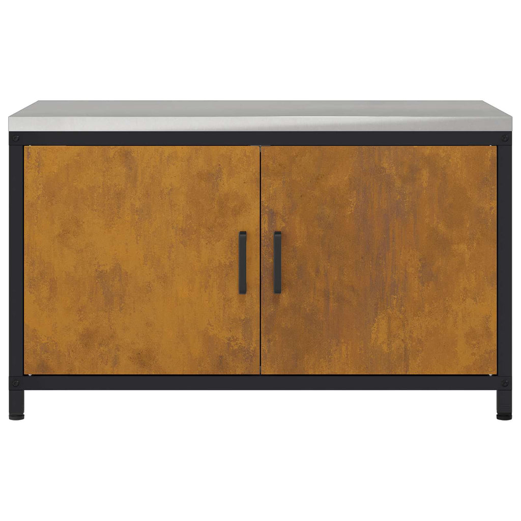 Küchenaufbewahrung HATTEM Rostig 90 x 50 x 53 cm Stahl