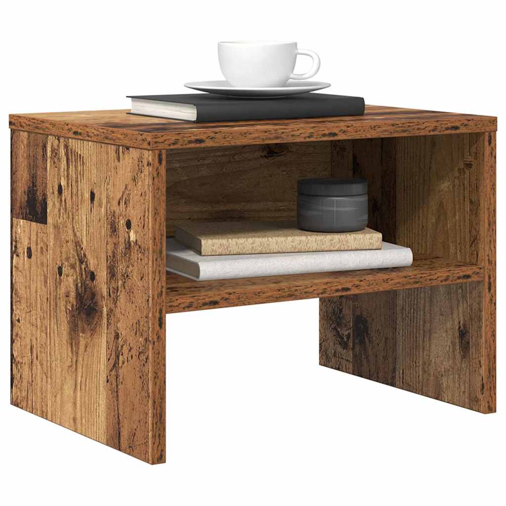 Nachttisch 2 pcs Altholz 40 x 40 x 30 cm Holzwerkstoff