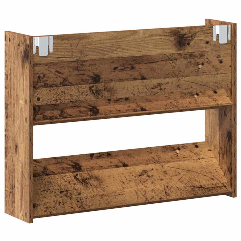 Schuhschrank 2 pcs Altholz 80 x 18 x 60 cm Holzwerkstoff