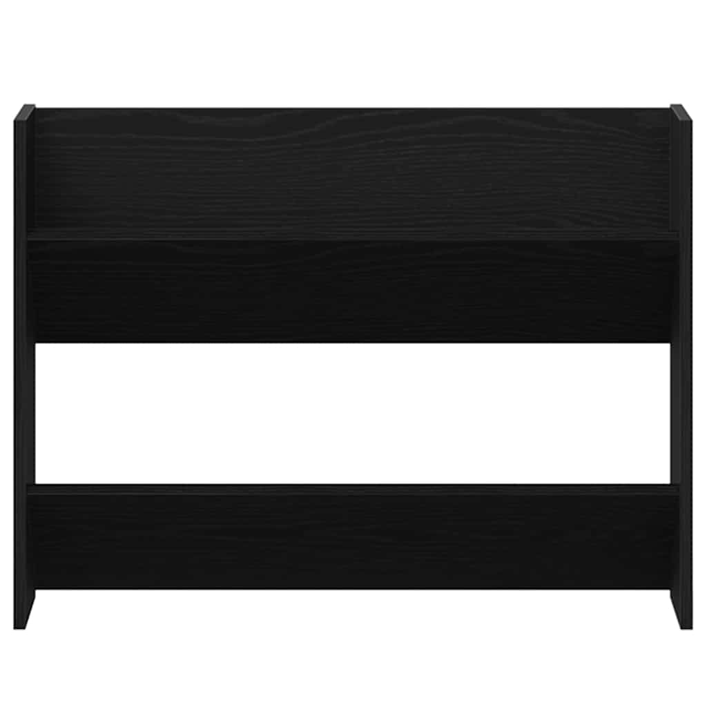Schuhschrank Schwarz Eichen-Optik 82 x 18 x 60 cm Holzwerkstoff