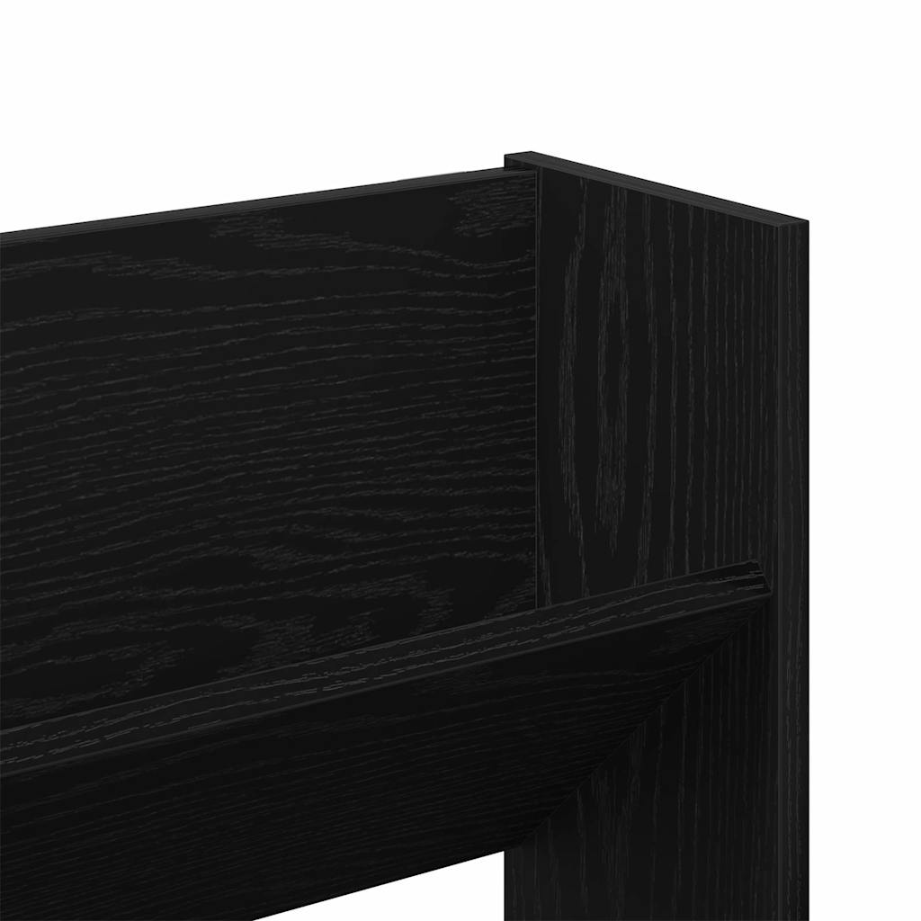 Schuhschrank 2 pcs Schwarz Eichen-Optik 83 x 18 x 60 cm