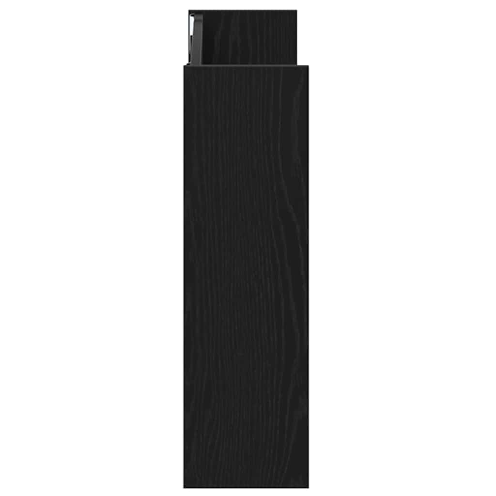 Schuhschrank 2 pcs Schwarz Eichen-Optik 83 x 18 x 60 cm