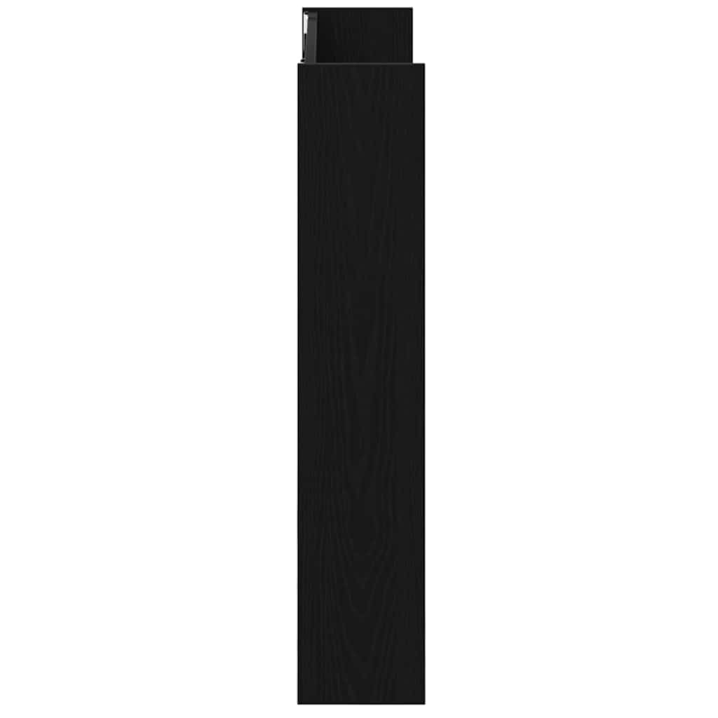 Schuhschrank 2 pcs Schwarz Eichen-Optik 86 x 18 x 90 cm