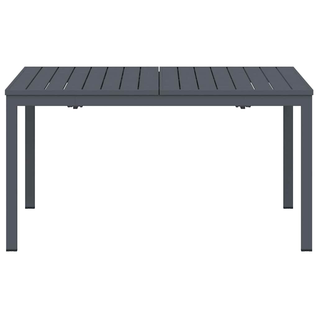 Esstisch für draußen Faltbar Anthrazit 210 x 90 x 73 cm Stahl