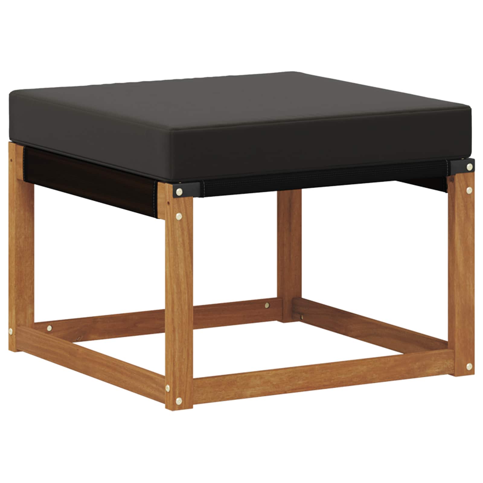 Outdoor-Sofagarnitur mit Kissen 6 pcs Natürlich und Schwarz