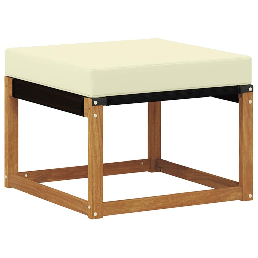 Outdoor-Sofagarnitur mit Kissen 7 pcs Natur und Creme