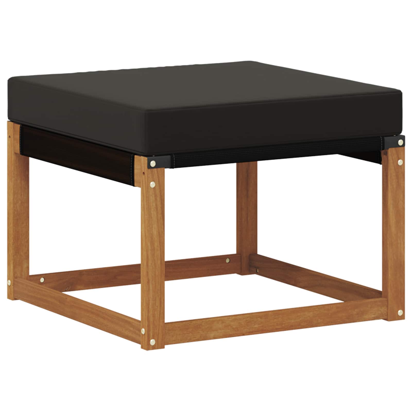 Outdoor-Sofagarnitur mit Kissen 9 pcs Natürlich und Schwarz