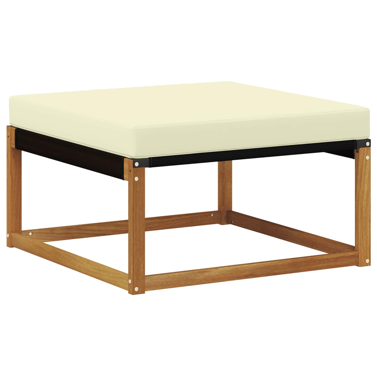 Outdoor-Sofagarnitur mit Kissen 6 pcs Natur und Creme