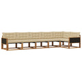 Outdoor-Sofagarnitur mit Kissen 6 pcs Natur und Beige
