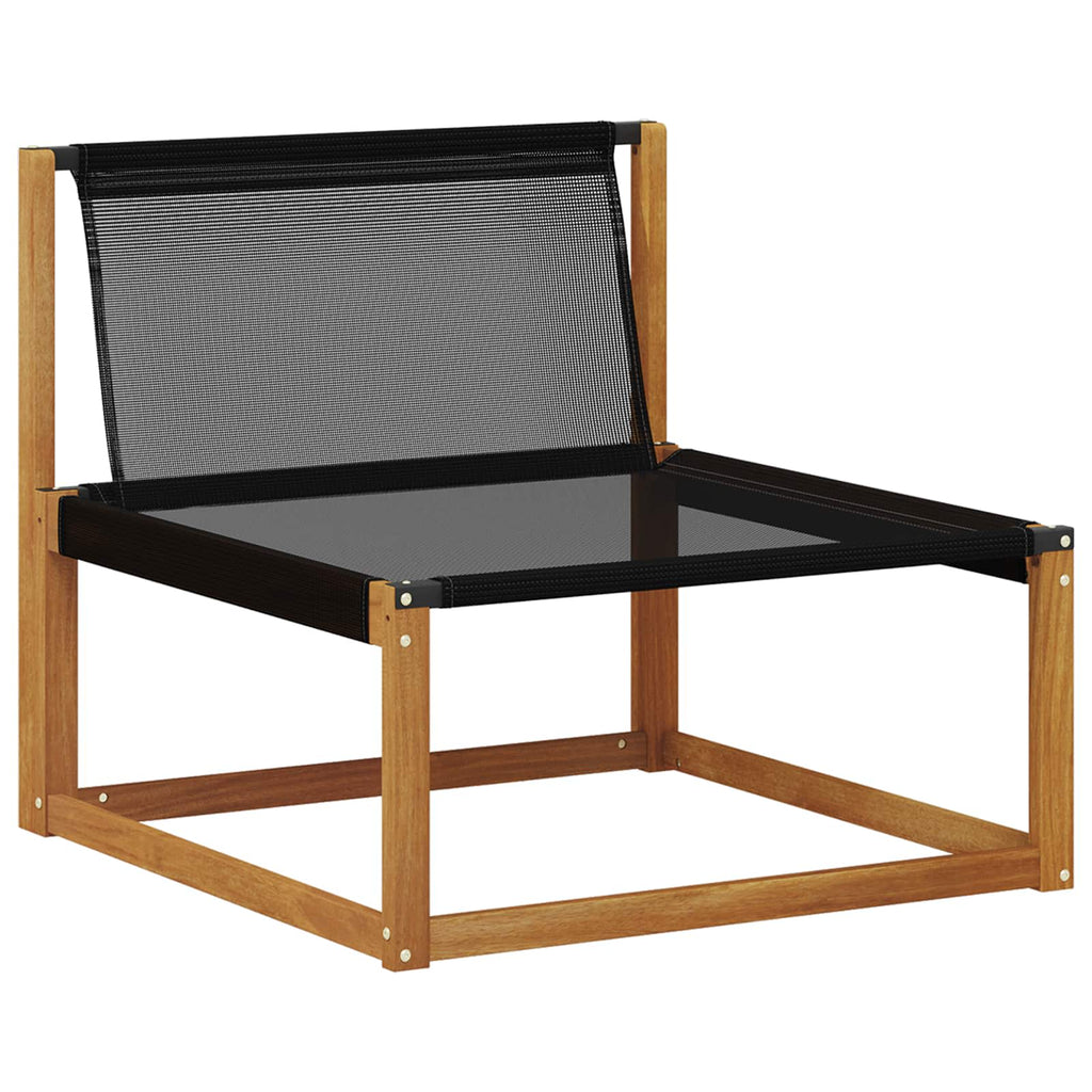 Outdoor-Sofagarnitur 9 pcs Natur und Beige Massivholz Akazie