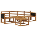 Outdoor-Sofagarnitur 4 pcs Natur Massivholz Akazie