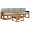 Outdoor-Sofagarnitur mit Kissen 4 pcs