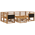 Outdoor-Sofagarnitur 5 pcs Natur Massivholz Akazie