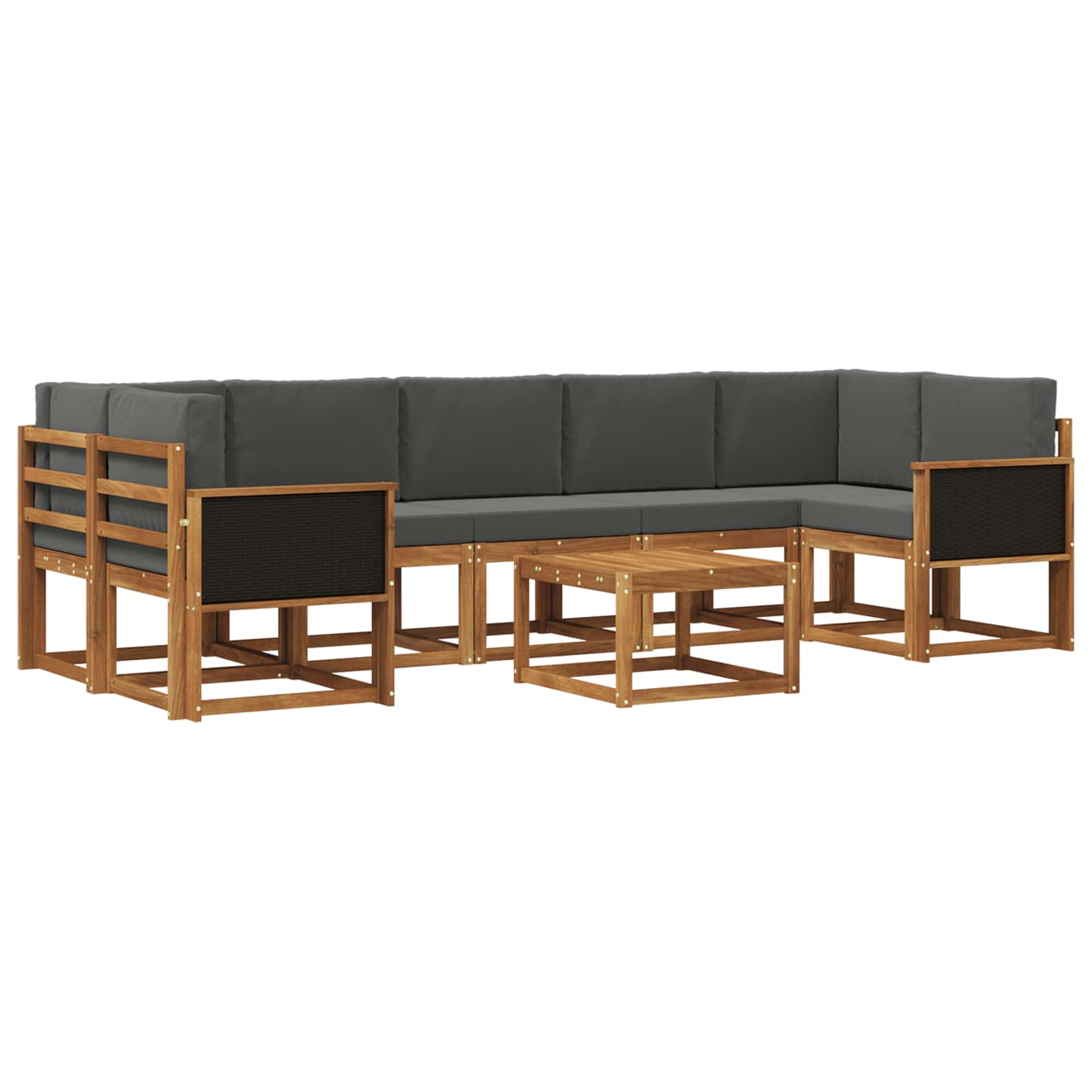 Outdoor-Sofagarnitur mit Kissen 6 pcs