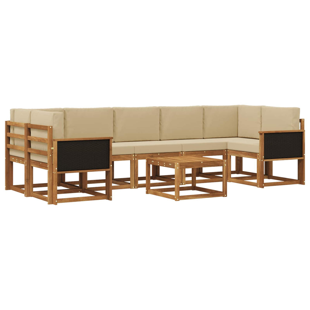 Outdoor-Sofagarnitur mit Kissen 6 pcs