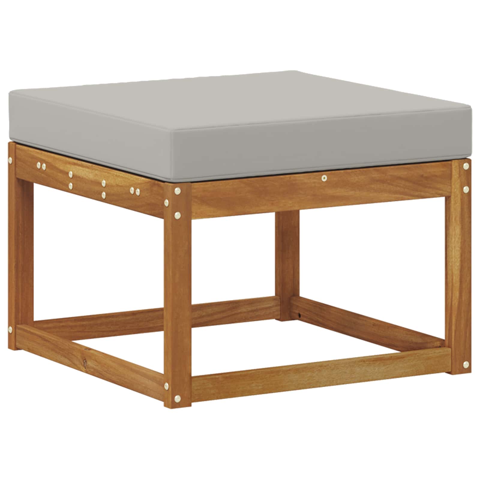 Outdoor-Sofagarnitur mit Kissen 4 pcs Natürlich und Hellgrau