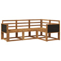 Outdoor-Sofagarnitur 4 pcs Natur Massivholz Akazie