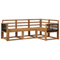 Outdoor-Sofagarnitur 4 pcs Natur Massivholz Akazie