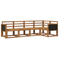 Outdoor-Sofagarnitur 5 pcs Natur Massivholz Akazie