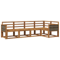 Outdoor-Sofagarnitur 5 pcs Natur Massivholz Akazie