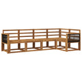 Outdoor-Sofagarnitur 5 pcs Natur Massivholz Akazie